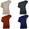 ORIMUSI women's t-shirt small stripes lurex CARDO LUREX MADE IN ITALY