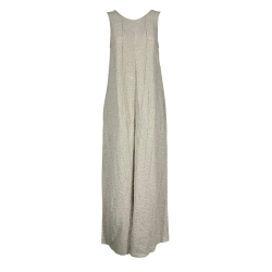 OPIFICIO NEIRAMI jumpsuit natural back neckline black stripe OP23RF MADE IN ITALY