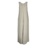 OPIFICIO NEIRAMI jumpsuit natural back neckline black stripe OP23RF MADE IN ITALY