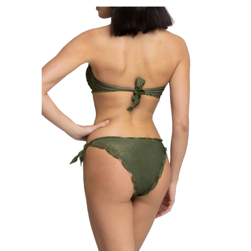 WIKINI bikini triangolo foderato lurex unito FRU FRU MADE IN ITALY