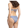 WIKINI bikini a fascia foderato lurex righe FRU FRU FASCIA RIGHE MADE IN ITALY