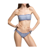 WIKINI lurex lined bandeau bikini FRU FRU STRIPED BANDEAU MADE IN ITALY