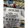 WIKINI bikini a fascia foderato fantasia liberty london bianco/multicolor FRU FRU FASCIA C062 MADE IN ITALY