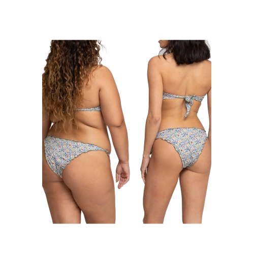 WIKINI bikini triangolo foderato liberty london verde/multicolor FRU FRU C054 MADE IN ITALY