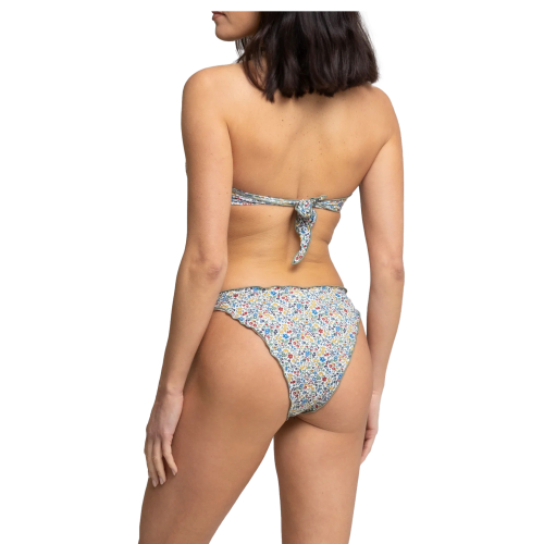 WIKINI triangle bikini lined liberty london green/multicolor FRU FRU C054 MADE IN ITALY