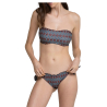 copy of WIKINI lined bandeau bikini liberty london pattern white/multicolor FRU FRU BAND C062 MADE IN ITALY