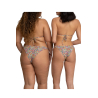 WIKINI women's triangle bikini lined yellow multicolor pattern MEGAN CO52 MADE IN ITALY