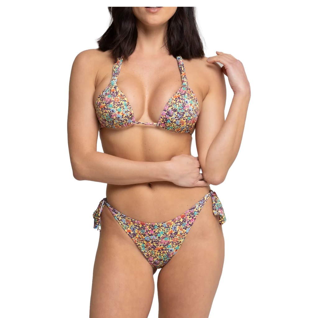 WIKINI bikini donna triangolo foderato fantasia giallo multicolor MEGAN CO52 MADE IN ITALY WIKINI bikini donna triangolo foderato fantasia giallo multicolor MEGAN CO52 MADE IN ITALY