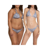WIKINI bikini triangolo foderato panna/azzurro MEGAN CO50 MADE IN ITALY