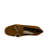 FRANCESCO BRUNELLI mocassino donna camoscio cuoio 5103 100% pelle