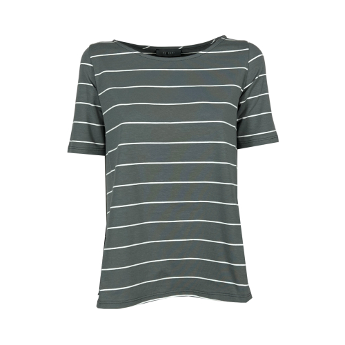 NEIRAMI women's flared striped t-shirt B53RG MADE IN ITALY