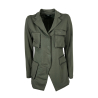 TADASHI women's jacket military brushed sweatshirt P256114 MADE IN ITALY