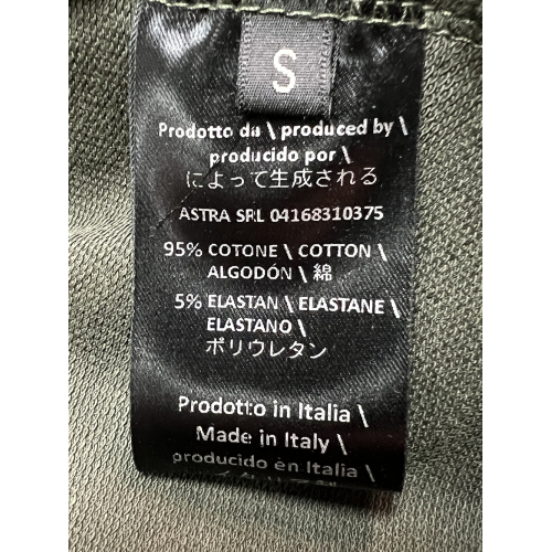 TADASHI women's jacket military brushed sweatshirt P256114 MADE IN ITALY