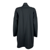 TADASHI spolverino donna felpa garzata nera sciallato P256076 MADE IN ITALY