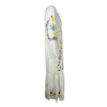 MD’M abito donna avorio con ricami multicolor balza finale 2.75.100.05 100% cotone