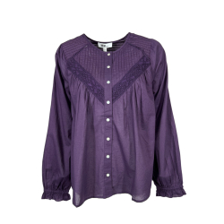 MD’M STUDIO camicia donna viola 2.61.065.05 100% cotone