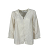 MD’M camicia donna ecru cotone plumetis 2.61.468.44 100% cotone