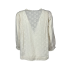 MD’M camicia donna ecru cotone plumetis 2.61.468.44 100% cotone