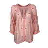 MD’M camicia donna righe corallo/bianco 2.61.068.36 100% cotone