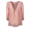MD’M camicia donna righe corallo/bianco 2.61.068.36 100% cotone