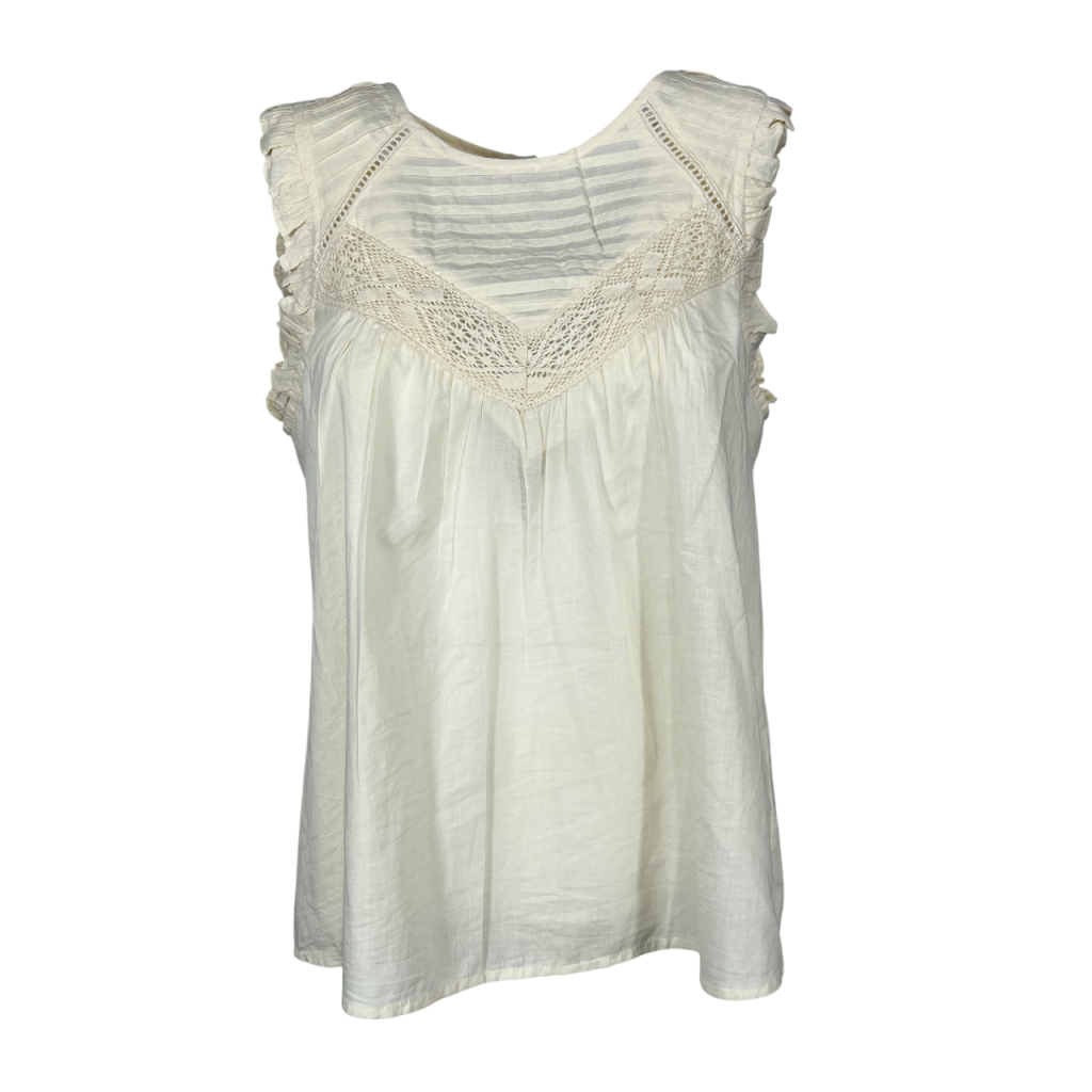 MD’M STUDIO women’s ivory flared blouse buttoned back 2.61.065.06 100% cotton