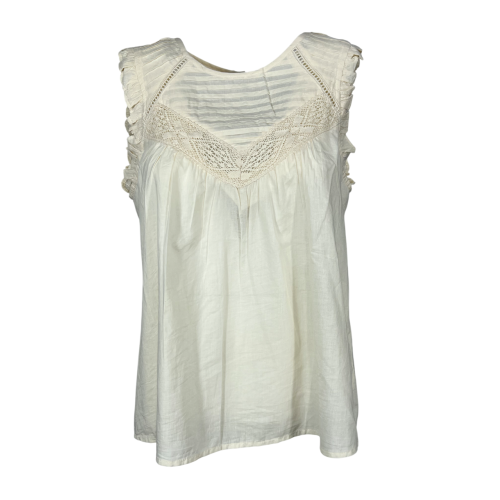 MD’M STUDIO women’s ivory flared blouse buttoned back 2.61.065.06 100% cotton