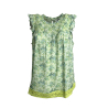 MD’M women’s blouse floral pattern aqua/lime 2.62.073.43 100% viscose