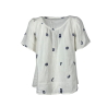MD’M women’s ivory flared blouse 2.61.251.96 100% cotton