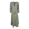 ORDI.TO abito donna cotone leggero fantasia svasato VERA 100% cotone