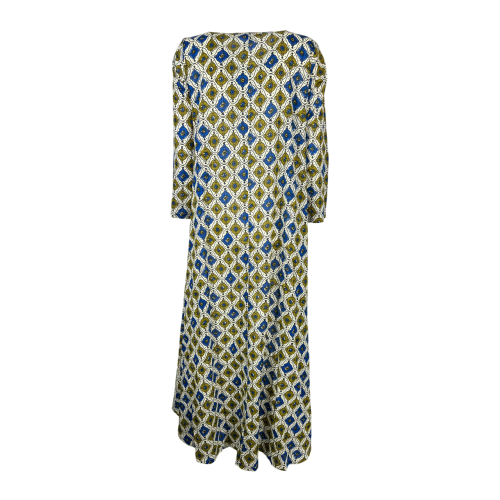 ORDI.TO abito donna cotone leggero fantasia svasato VERA 100% cotone