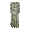 ORDI.TO abito donna cotone leggero fantasia svasato VERA 100% cotone