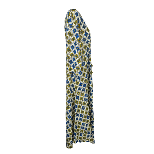 ORDI.TO abito donna cotone leggero fantasia svasato VERA 100% cotone