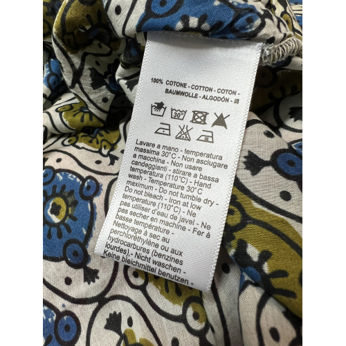 ORDI.TO abito donna cotone leggero fantasia svasato VERA 100% cotone