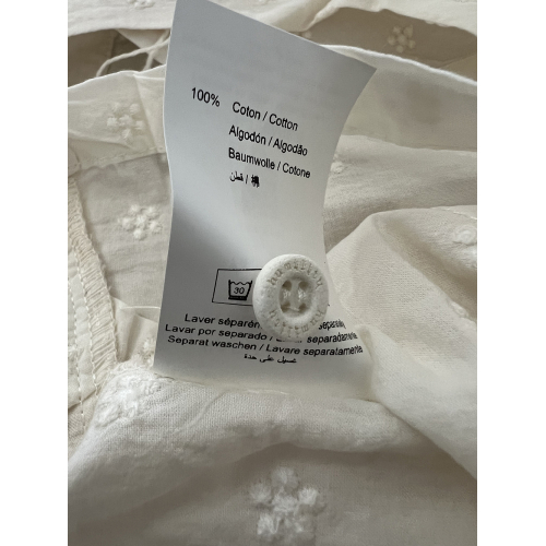 HUMILITY camicia donna cotone ricamato ecru TIRIANE-B 100% cotone MADE IN ITALY
