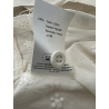 HUMILITY camicia donna cotone ricamato ecru TIRIANE-B 100% cotone MADE IN ITALY