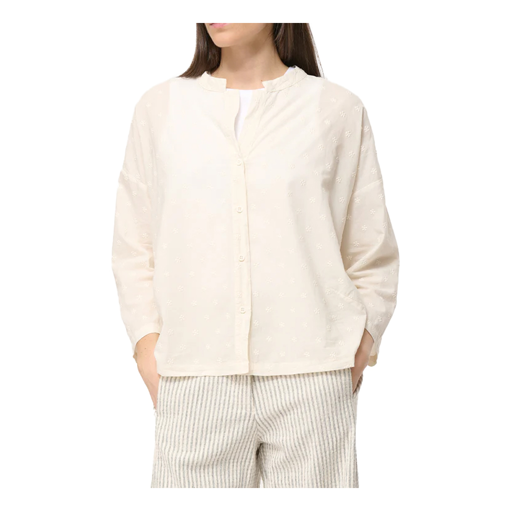 HUMILITY camicia donna cotone ricamato ecru TIRIANE-B 100% cotone MADE IN ITALY HUMILITY camicia donna cotone ricamato ecru TIRIANE-B 100% cotone MADE IN ITALY