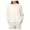 HUMILITY camicia donna cotone ricamato ecru TIRIANE-B 100% cotone MADE IN ITALY