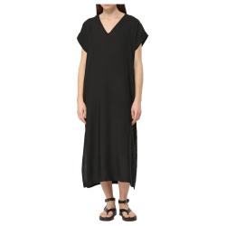 HUMILITY abito donna lungo nero  BABEO-V 7 MADE IN ITALY