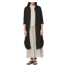 HUMILITY black linen shirt dress TALICIA- L MADE IN ITALY