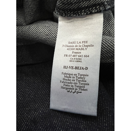 HUMILITY gilet donna jeans blu scuro BEJA -D 100% cotone