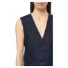 HUMILITY gilet donna jeans blu scuro BEJA -D 100% cotone
