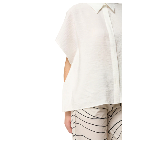 HUMILITY blusa donna over ecru BOVIRI-C MADE IN ITALY