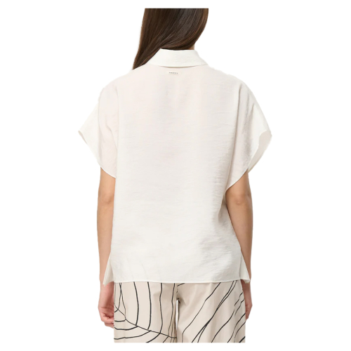 HUMILITY blusa donna over ecru BOVIRI-C MADE IN ITALY