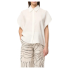 HUMILITY blusa donna over ecru BOVIRI-C MADE IN ITALY