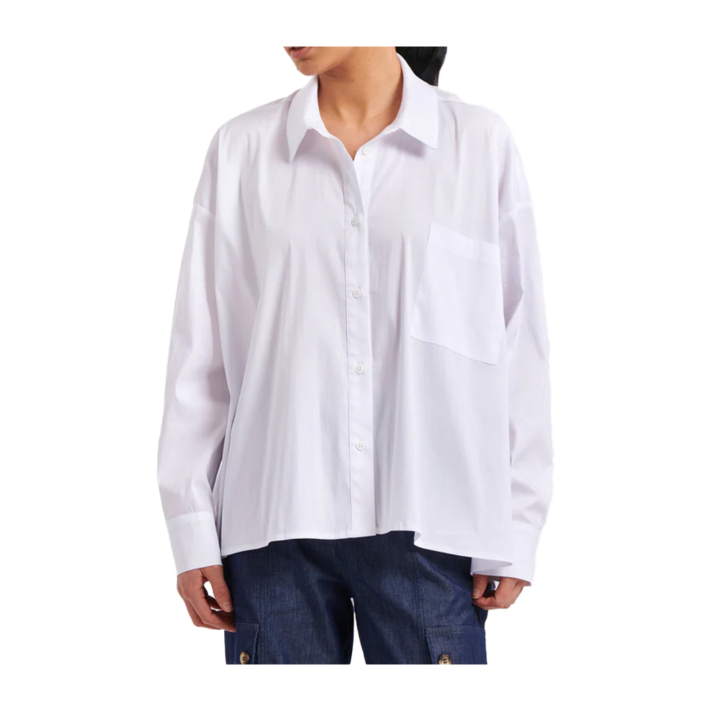 HUMILITY camicia donna over bianca BASMA MADE IN ITALY HUMILITY camicia donna over bianca BASMA MADE IN ITALY