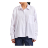 HUMILITY camicia donna over bianca BASMA MADE IN ITALY