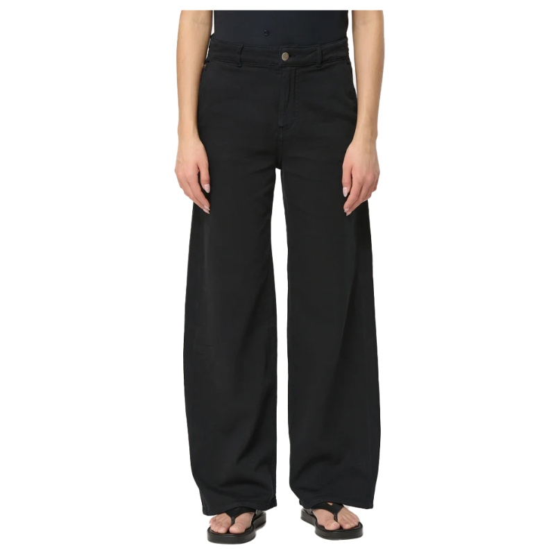 HUMILITY jeans donna neri palazzo JAY-G 99% cotone 1% elastan
