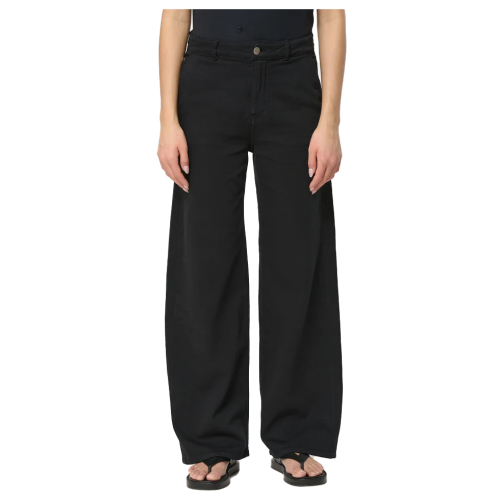 HUMILITY jeans donna neri palazzo JAY-G 99% cotone 1% elastan