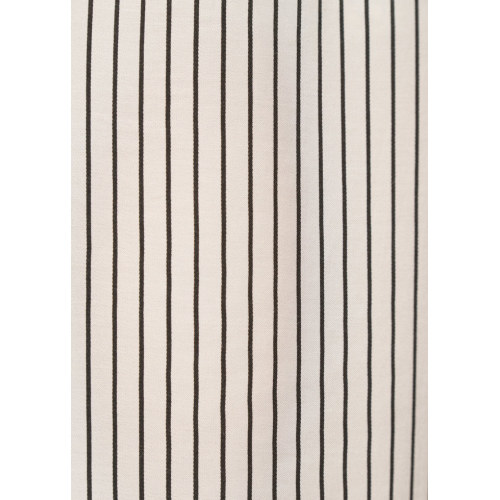 HUMILITY wide women's trousers in cream viscose satin with black stripes BRISTOM-R MADE IN ITALY