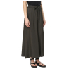 HUMILITY women's wide trousers in brown viscose satin BRISTOM-U MADE IN ITALY